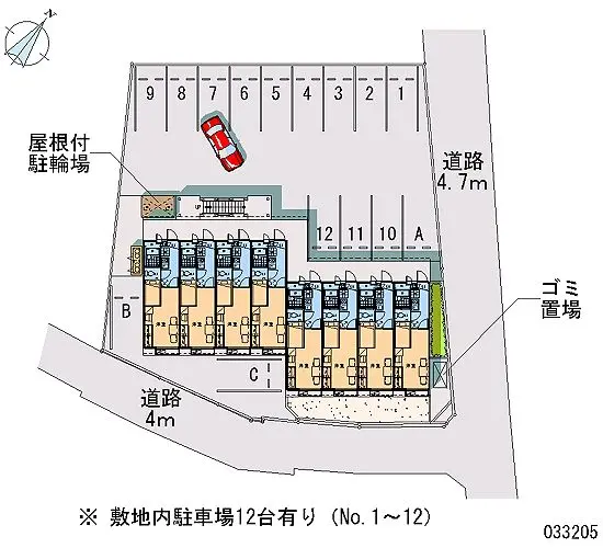 ★手数料０円★静岡市清水区宮加三　月極駐車場（LP）